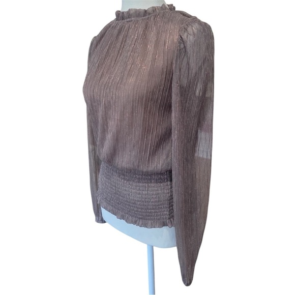 Joie Shimmer Long Sleeve Blouse Size XS - Picture 4 of 8